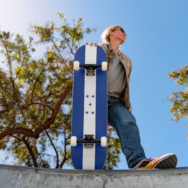 Honduras flagga mini skateboard bräda 18,5 cm (Utomhus 1)