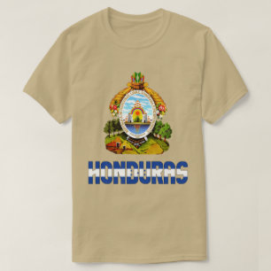 Honduras Flagga och Jacka av Arm Patriotic T Shirt