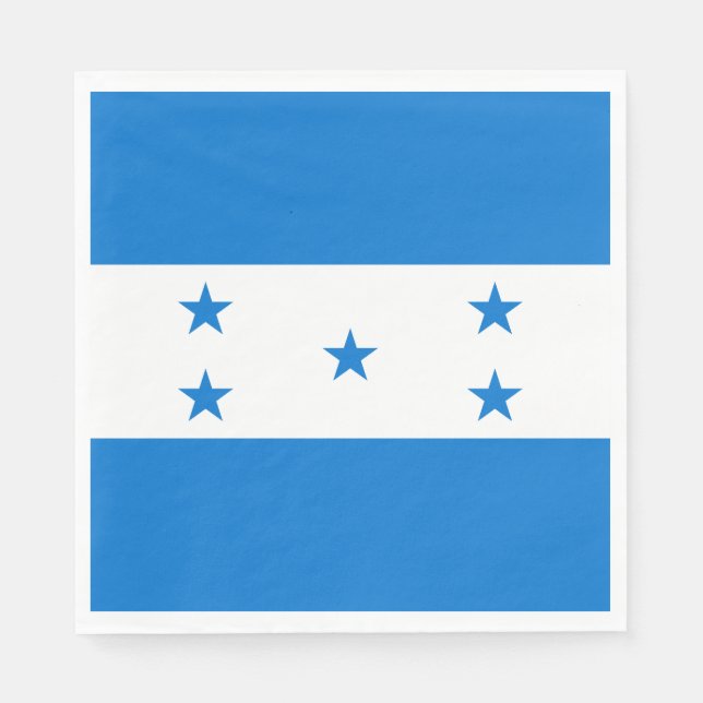 Honduras flagga pappersservett (Framsidan)