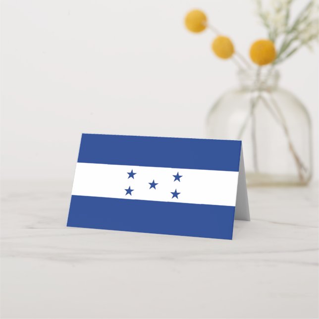 Honduras flagga placeringskort (Framsida)