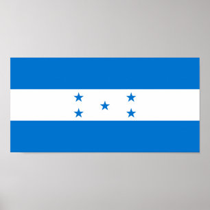 Honduras Flagga Poster