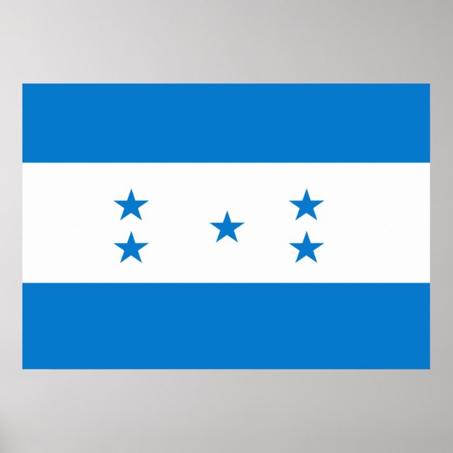 Honduras Flagga Poster (Framsidan)
