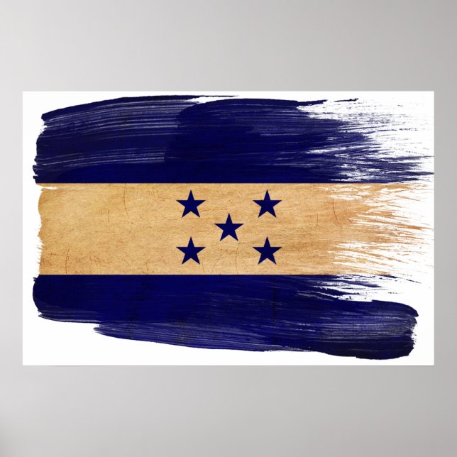Honduras Flagga Poster (Framsidan)
