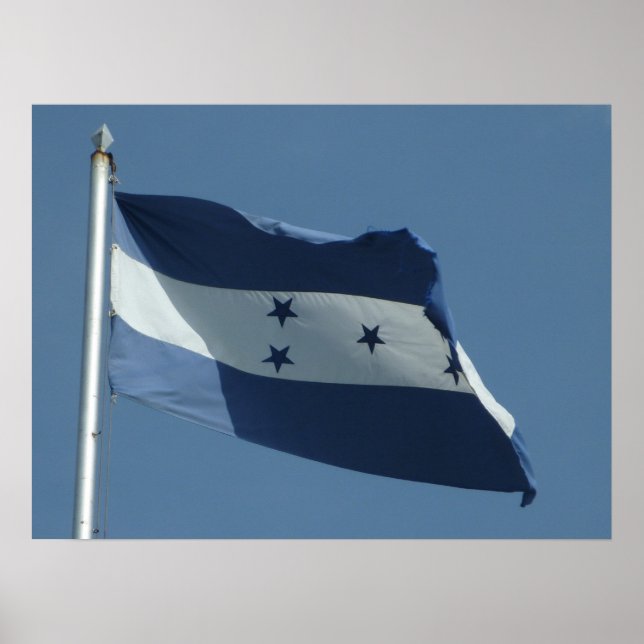 honduras flagga poster (Framsidan)