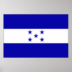 Honduras Flagga Poster