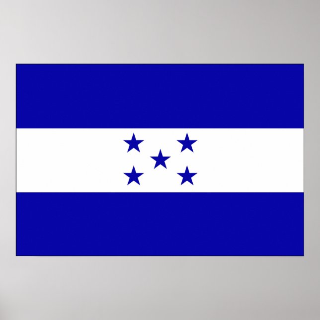 Honduras Flagga Poster (Framsidan)