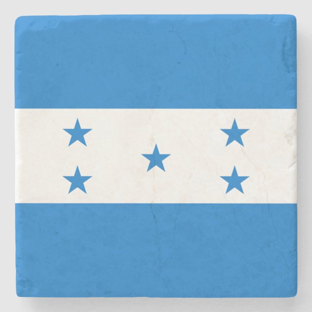 Honduras Flagga Stenunderlägg (Framsidan)