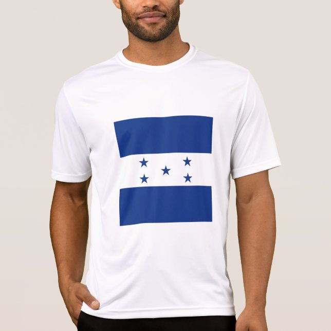 Honduras flagga t shirt (Framsida)