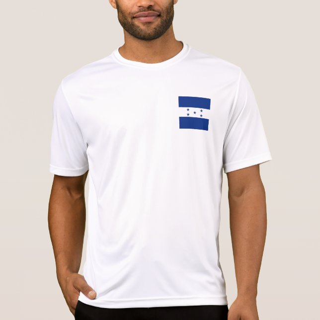 Honduras flagga t shirt (Framsida)