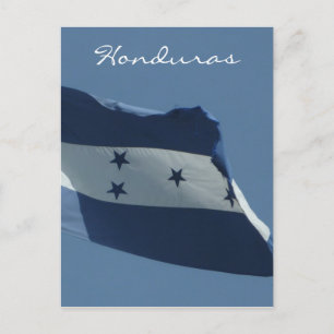 honduras flagga vert vykort