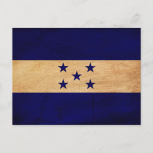 Honduras Flagga Vykort