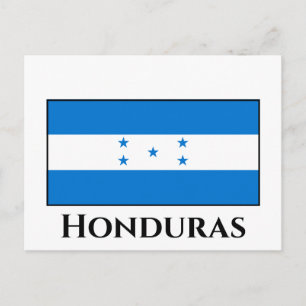 Honduras Flagga Vykort