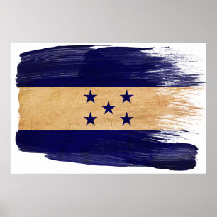 Honduras flaggaaffischer poster