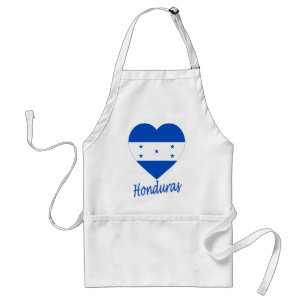 Honduras flaggahjärta förkläde