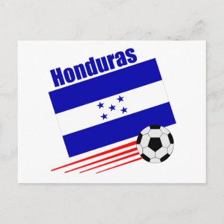 Honduras fotbollsgrupp vykort