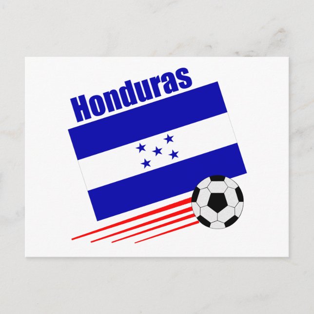 Honduras fotbollsgrupp vykort (Framsida)