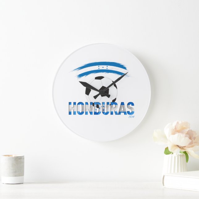 Honduras Fútbol Reloj de Pared Stor Klocka (Hem)