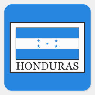 Honduras Fyrkantigt Klistermärke