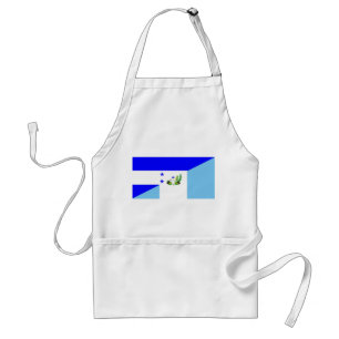 honduras guatemala land halv flagga förkläde