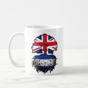 Honduras Honduran British Träd Roots Flagga Kaffemugg