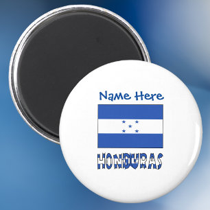 Honduras Honduran Flagga Blue Personlig Magnet