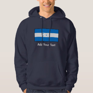 Honduras - honduransk flagga sweatshirt med luva