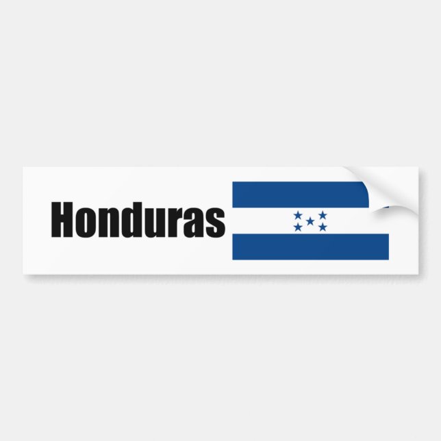 Honduras Hondurian flagga Bildekal (Framsidan)