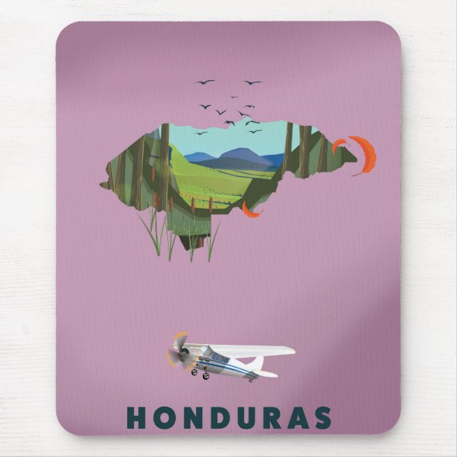 Honduras Illustrerad kartoreseaffisch Musmatta (Framsidan)