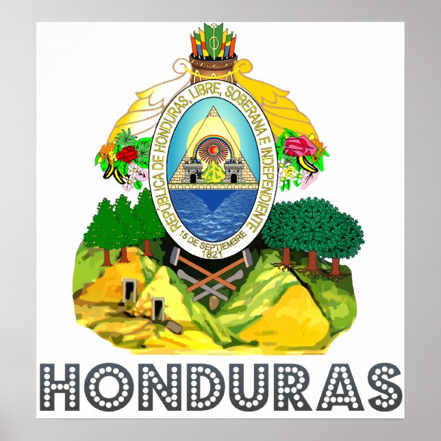Honduras Jackar om Arm Poster (Framsidan)
