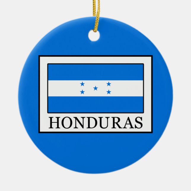 Honduras Julgransprydnad Keramik (Framsidan)