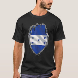 Honduras Kärlek Honduras Heart med Honduran Flagga T Shirt