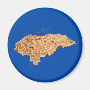 Honduras kartamagnet magnet
