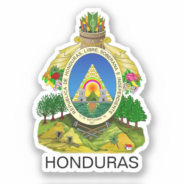 Honduras Klistermärken (Framsida)