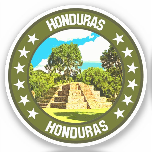 Honduras Klistermärken (Framsida)