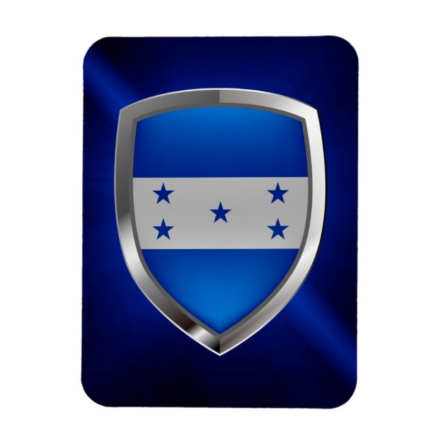 Honduras Metallic Emblem Magnet (Vertikal)
