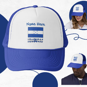 Honduras och Honduras Flagga Blue Personalization Keps