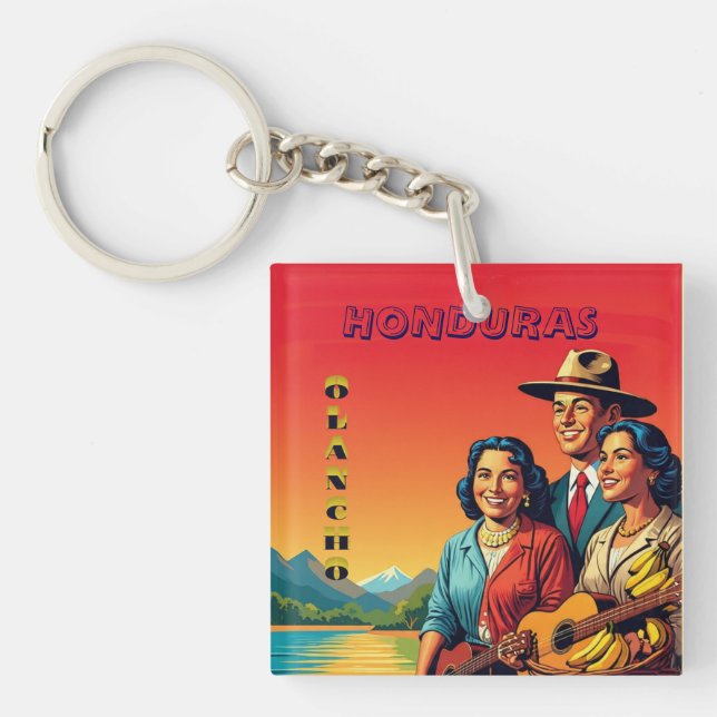 Honduras OLANCHO Retro poster (Framsidan)