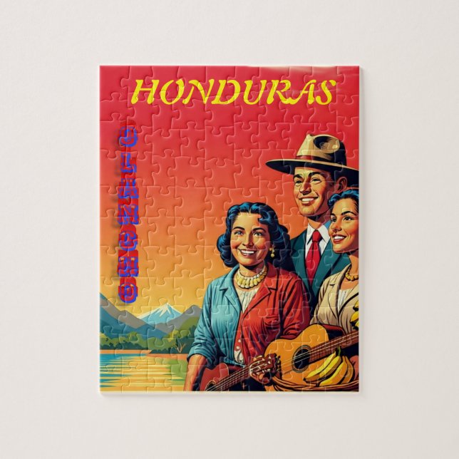  Honduras OLANCHO Retro poster Pussel (Vertikal)
