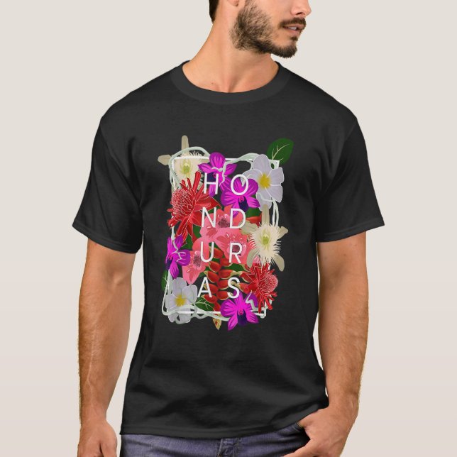 Honduras Ord Honduras-Pridet T Shirt (Framsida)