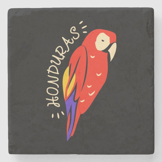 Honduras Parrot Stenunderlägg (Framsidan)