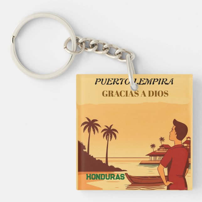  Honduras Puerto Lempira Retro poster (Framsidan)