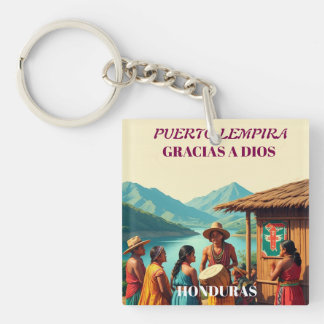Honduras Puerto LEMPIRA Retro poster