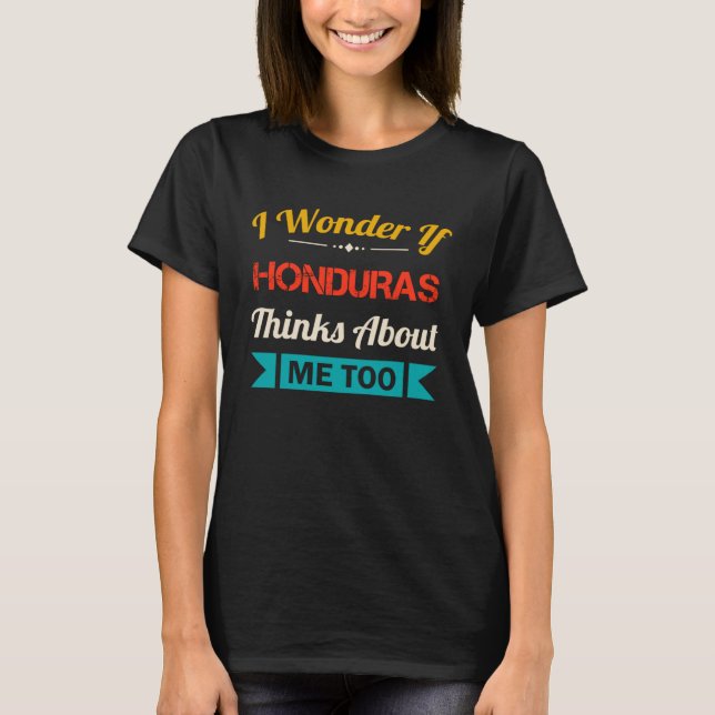 Honduras Quote Vintage Souvenir T Shirt (Framsida)