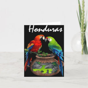 Honduras-resa scharlakansara Honduras familjesemes Kort