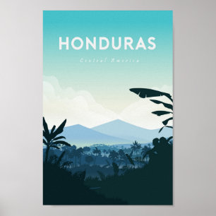 Honduras reseaffisch, tryck