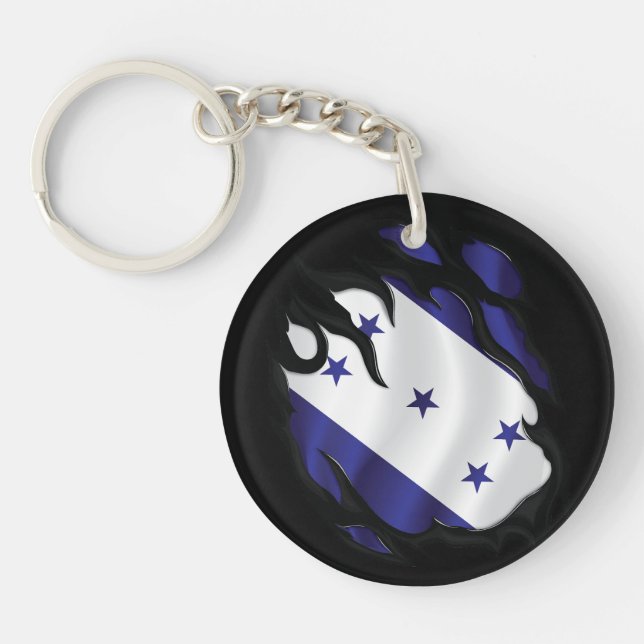 Honduras Ripping Flagga (Framsidan)