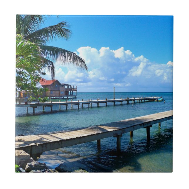 Honduras - Roantan Beach Kakelplatta (Framsidan)