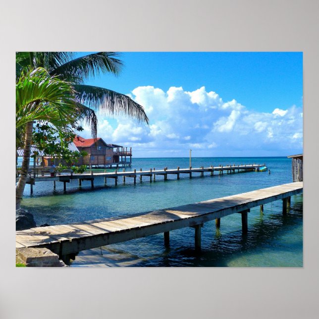 Honduras - Roantan Beach Poster (Framsidan)