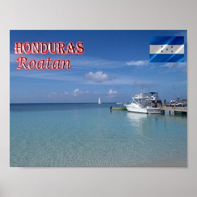 Honduras - Roatan - Västern Bay - Poster (Framsidan)