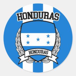 Honduras Runt Klistermärke